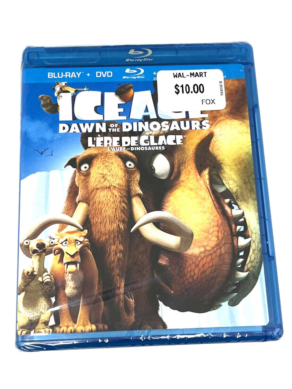 Ice Age Dawn of the Dinosaurs Blu-ray + DVD + Digital Copy - Brand New Sealed
